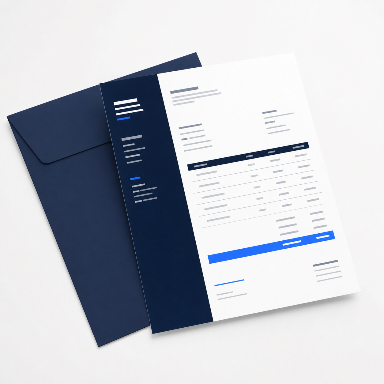 Executive Minimal Invoice template preview